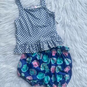 Blue and Green Kids Matching Set